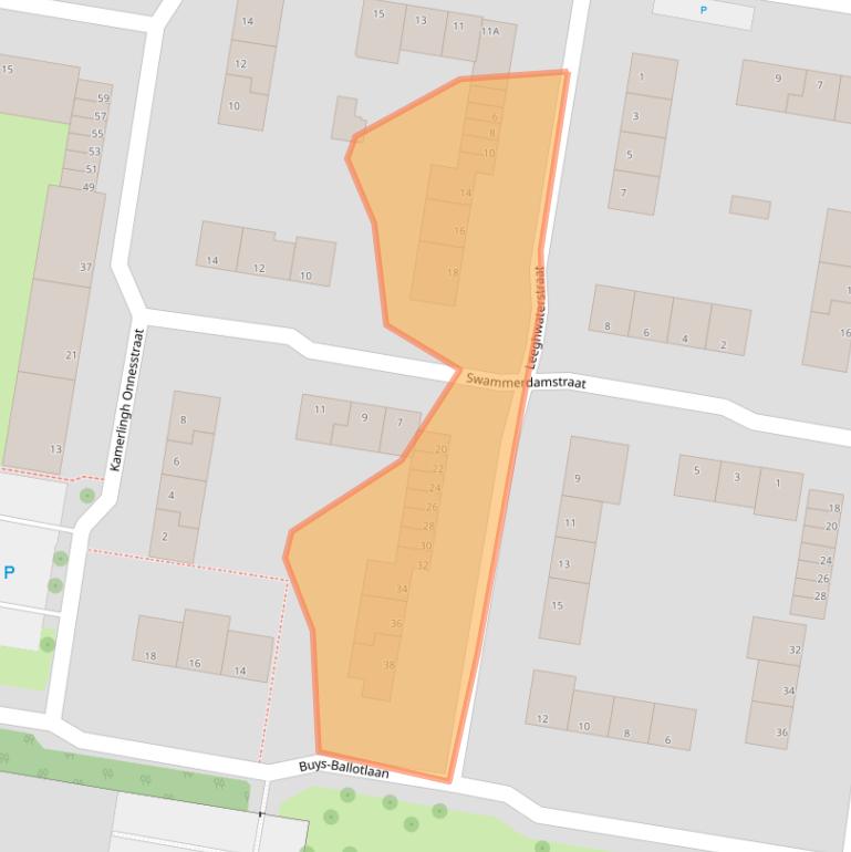 Kaart van postcodegebied 3132SM.