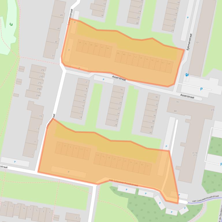 Kaart van postcodegebied 3132SR.