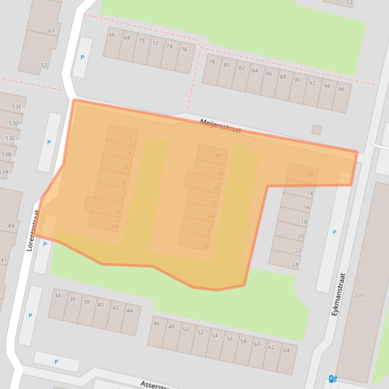 Kaart van postcodegebied 3132SV.
