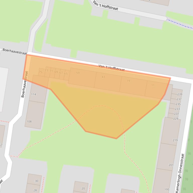 Kaart van postcodegebied 3132TD.