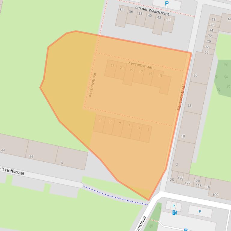 Kaart van postcodegebied 3132TH.