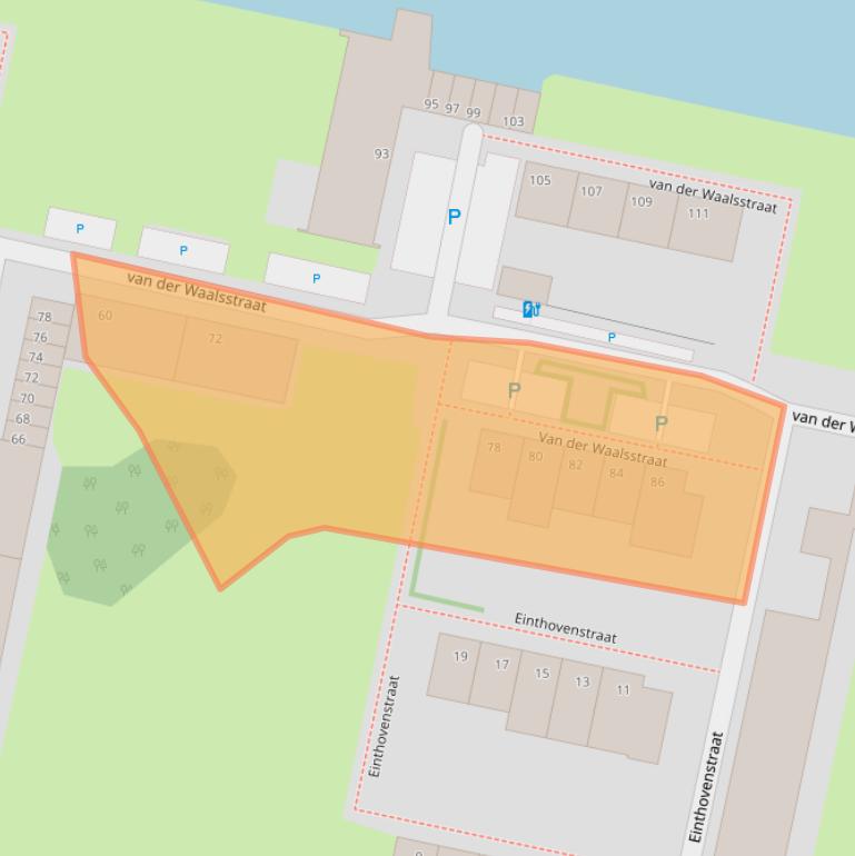 Kaart van postcodegebied 3132TN.