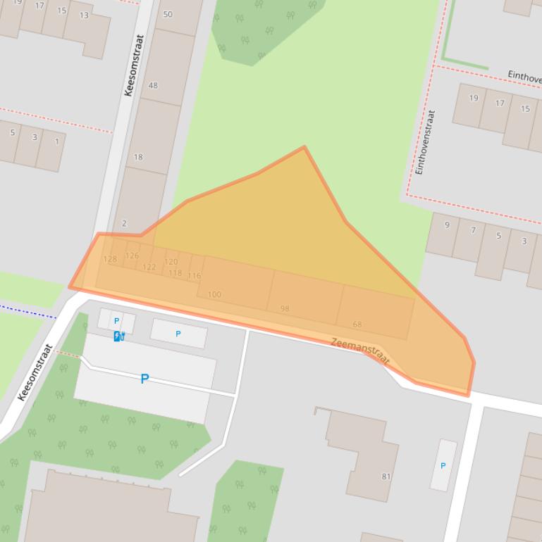 Kaart van postcodegebied 3132TT.