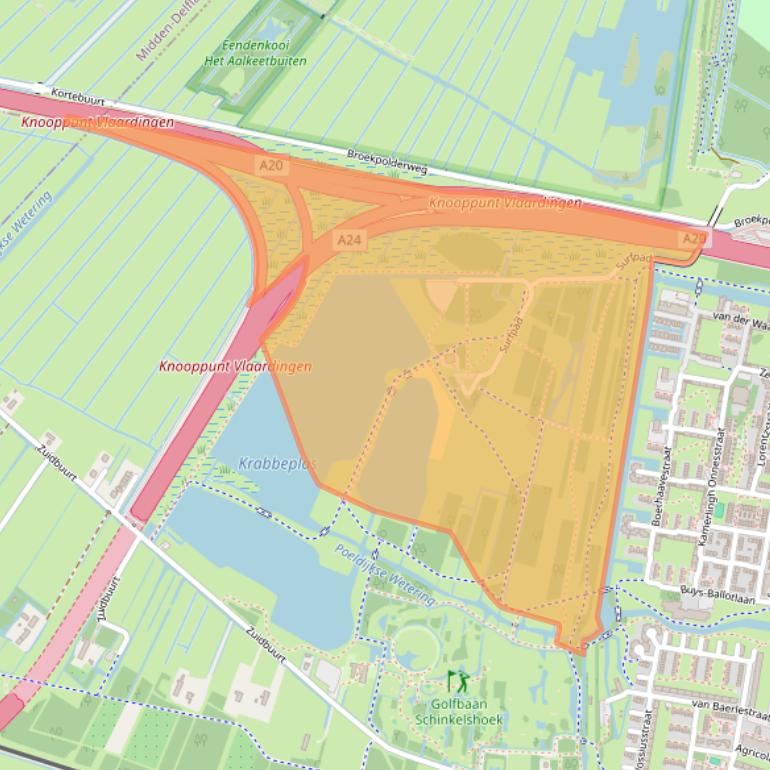 Kaart van postcodegebied 3132TW.