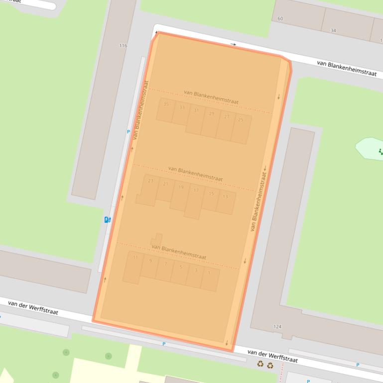 Kaart van postcodegebied 3132VA.