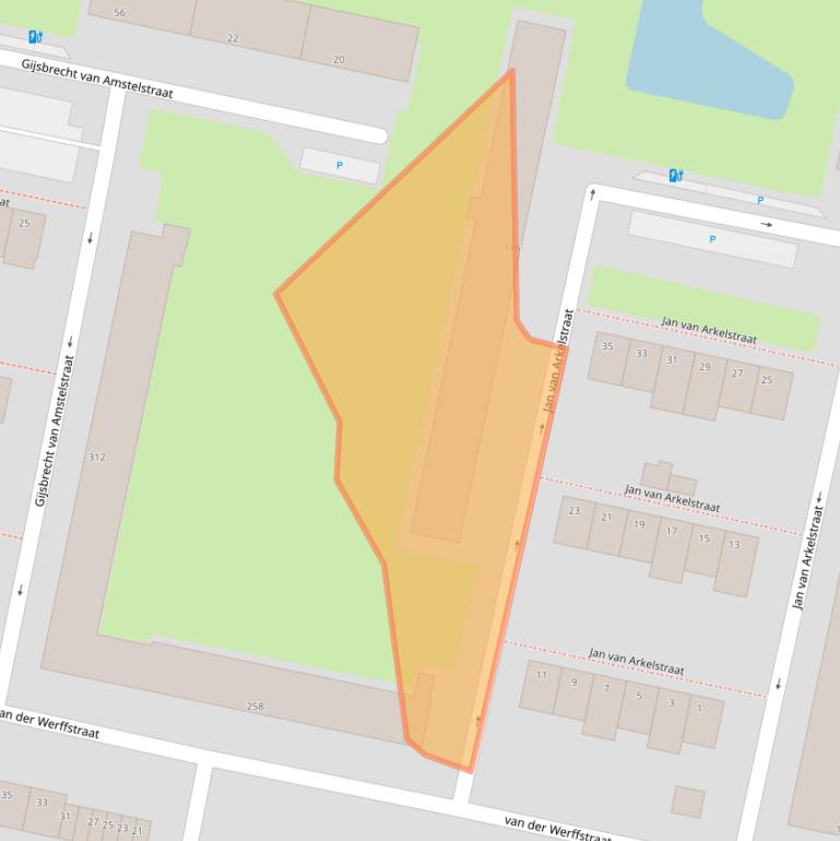 Kaart van postcodegebied 3132VP.