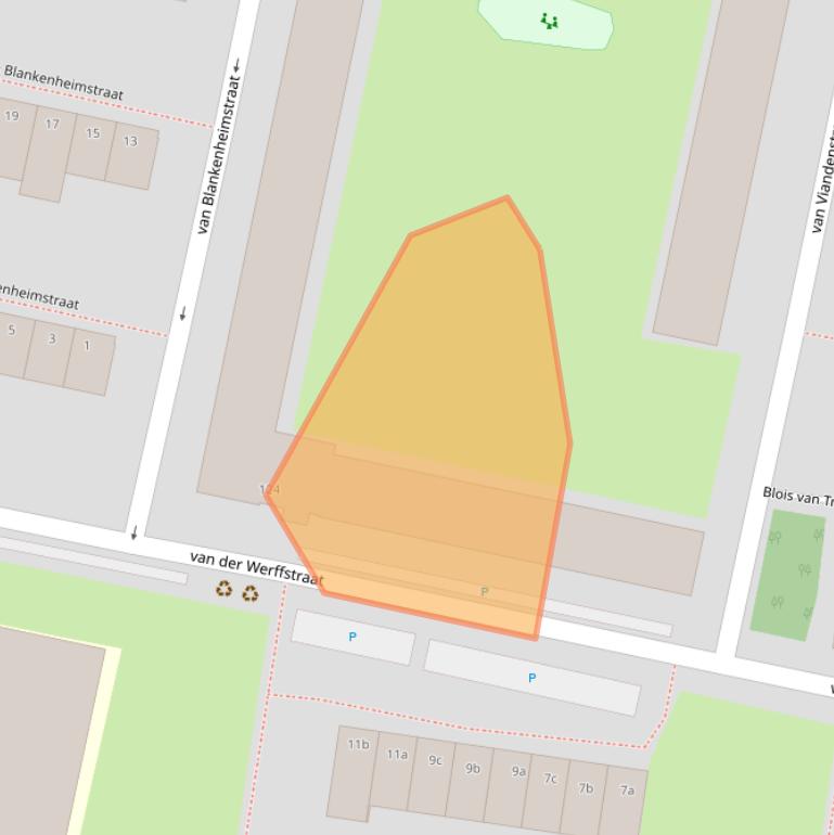 Kaart van postcodegebied 3132WC.