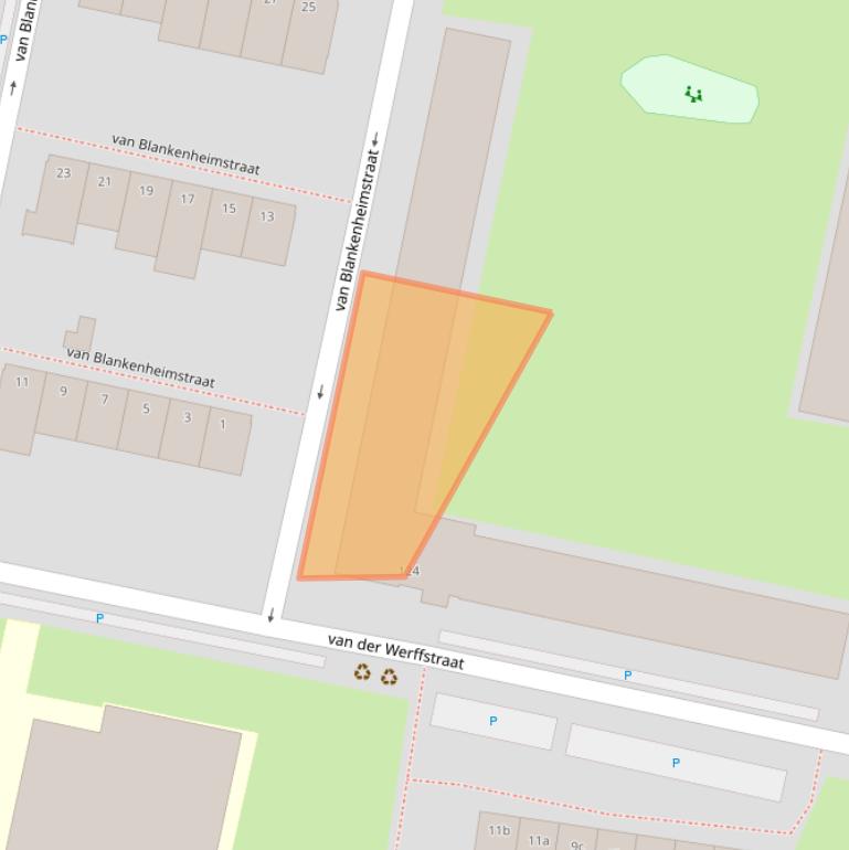 Kaart van postcodegebied 3132WD.