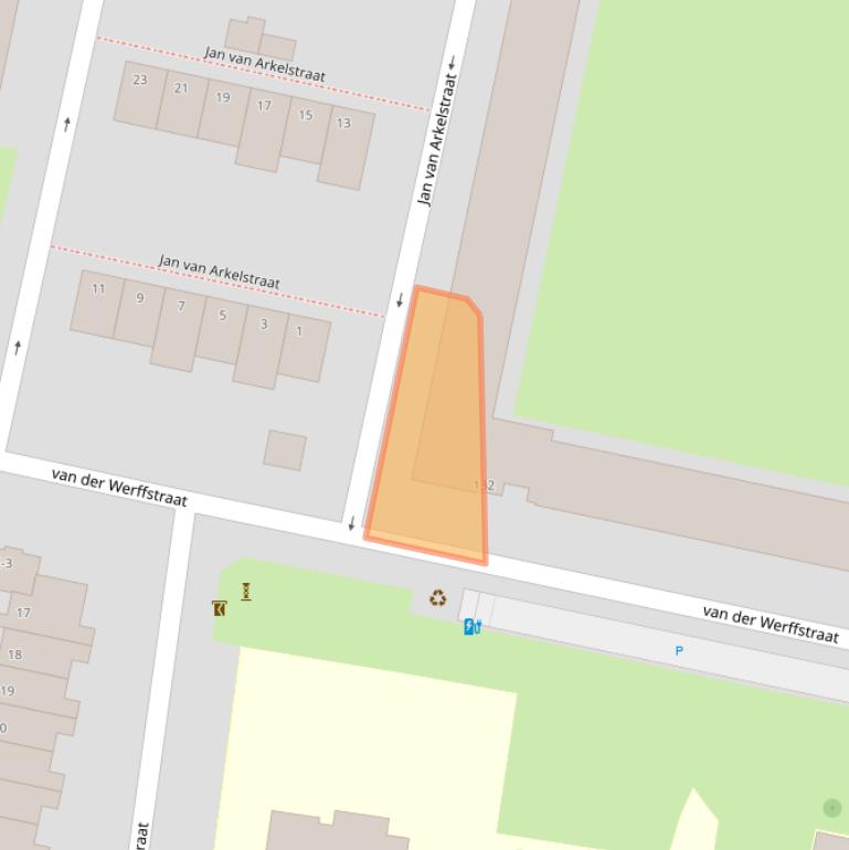 Kaart van postcodegebied 3132WG.