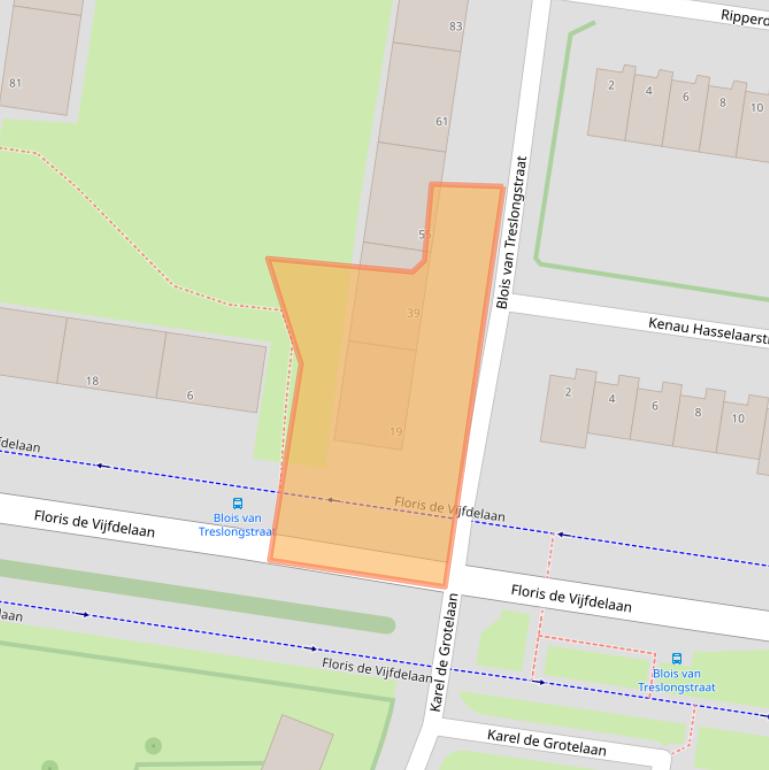 Kaart van postcodegebied 3132XA.