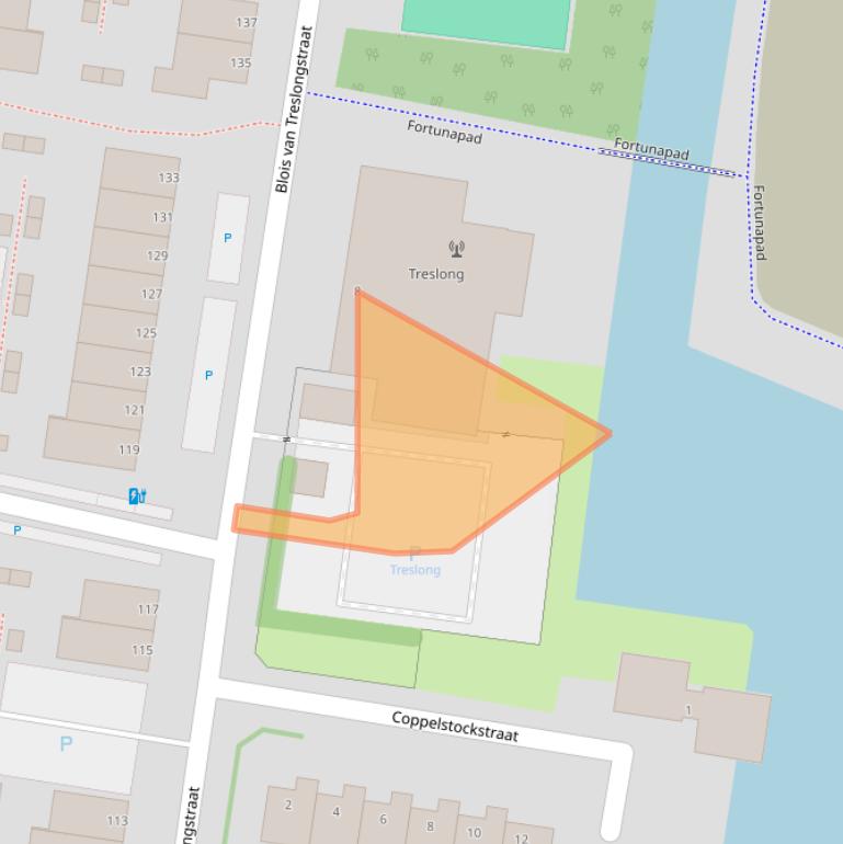 Kaart van postcodegebied 3132XJ.