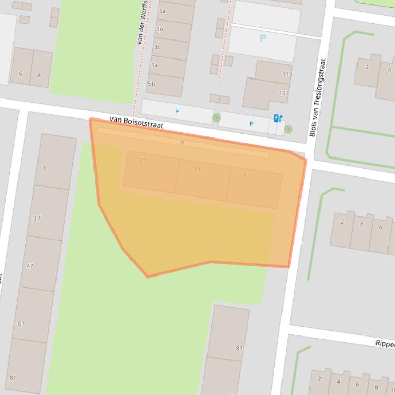 Kaart van postcodegebied 3132XK.