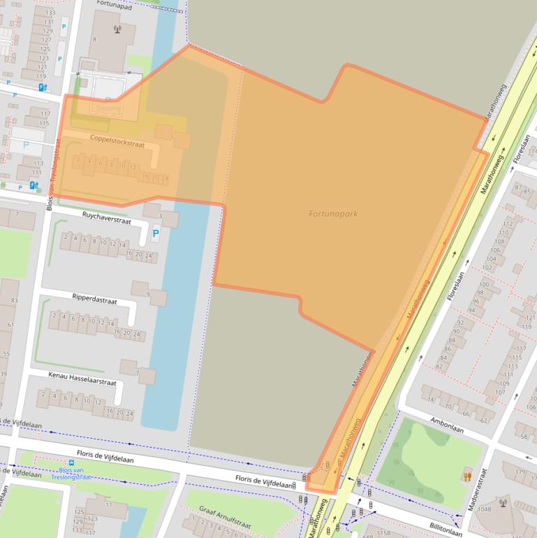 Kaart van postcodegebied 3132XN.