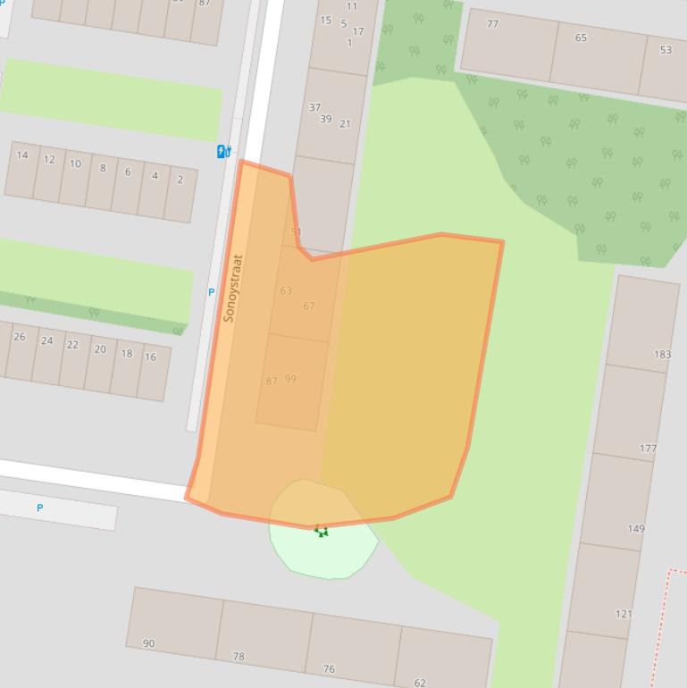 Kaart van postcodegebied 3132ZD.