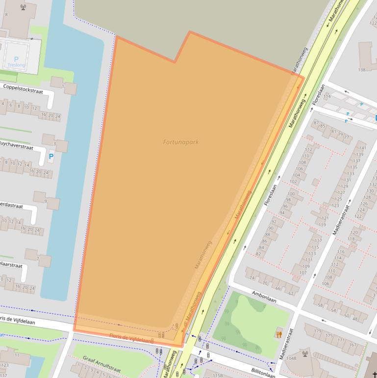 Kaart van postcodegebied 3132ZG.