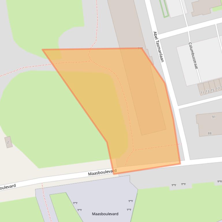 Kaart van postcodegebied 3133AJ.