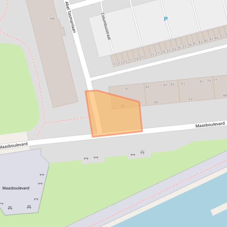 Kaart van postcodegebied 3133AN.