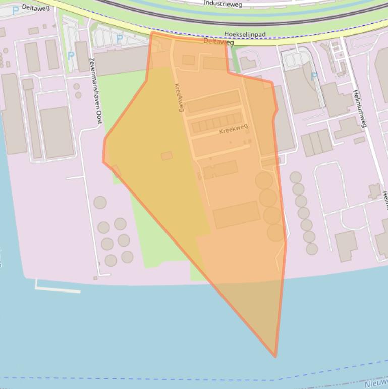 Kaart van postcodegebied 3133AZ.
