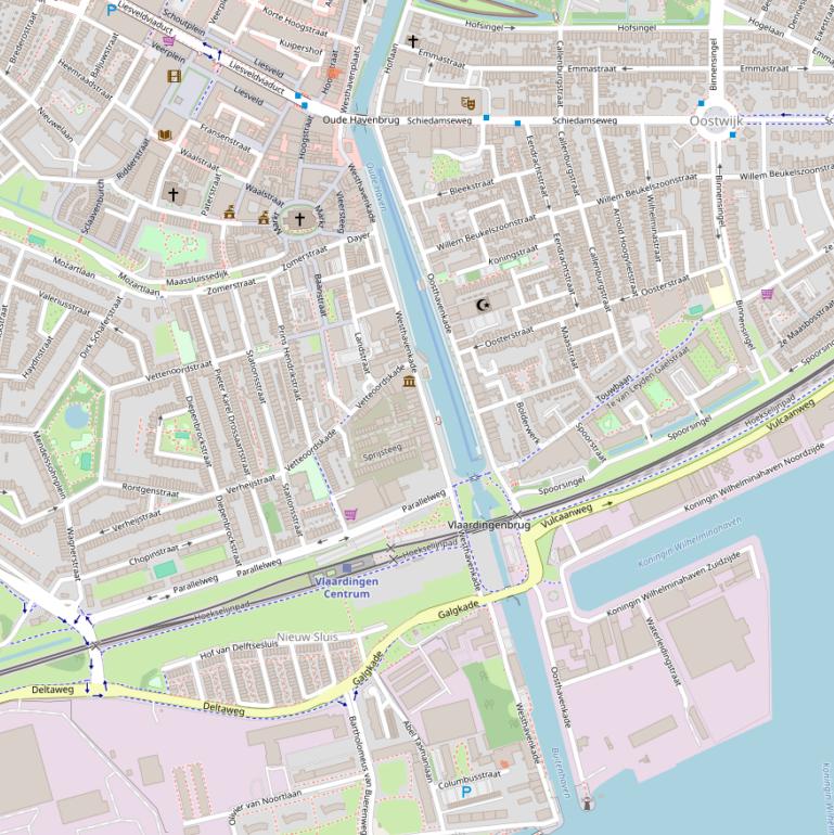 Kaart van postcodegebied 3133BB.