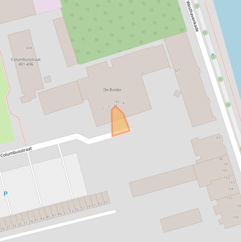 Kaart van postcodegebied 3133BE.