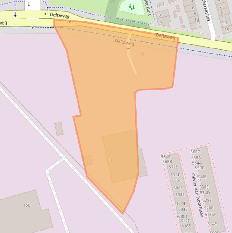 Kaart van postcodegebied 3133CV.