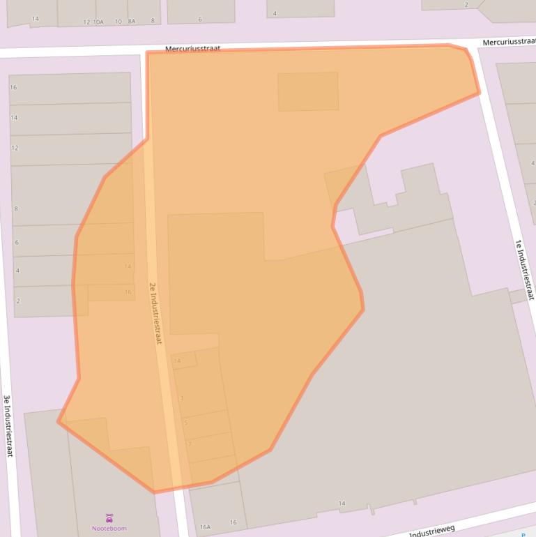 Kaart van postcodegebied 3133EH.