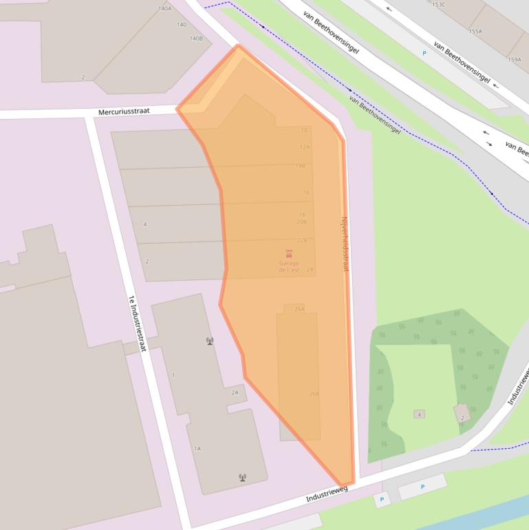 Kaart van postcodegebied 3133ER.