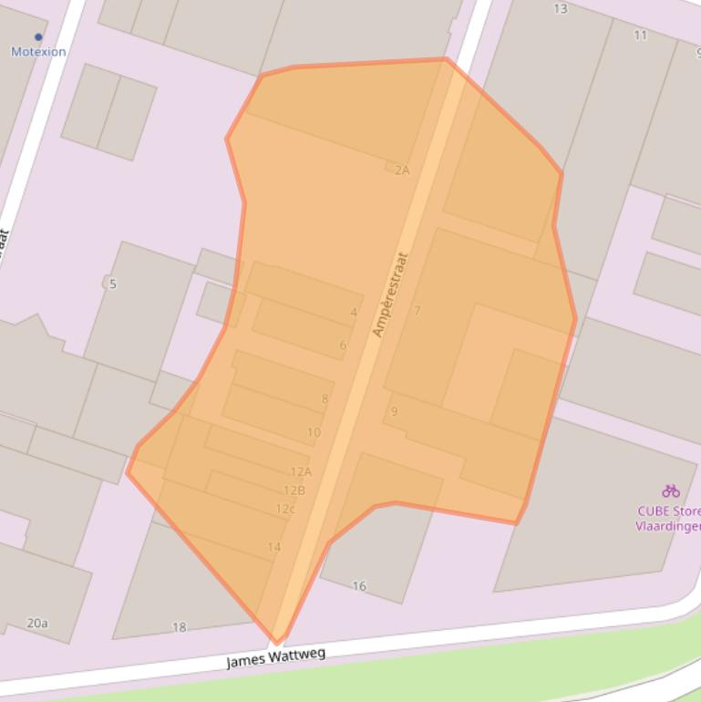 Kaart van postcodegebied 3133KD.