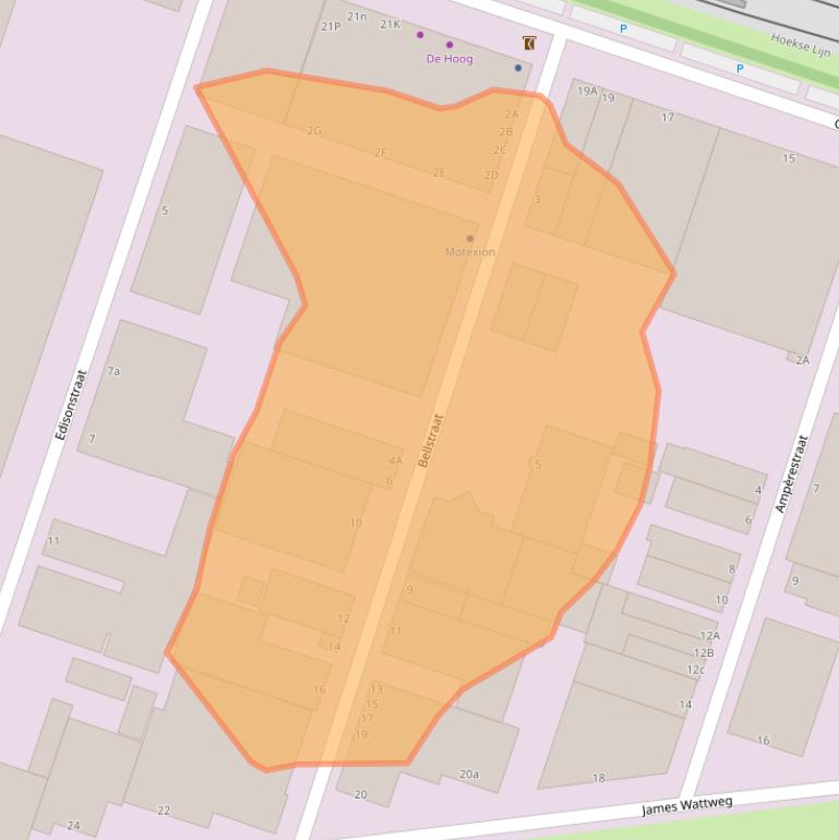 Kaart van postcodegebied 3133KE.