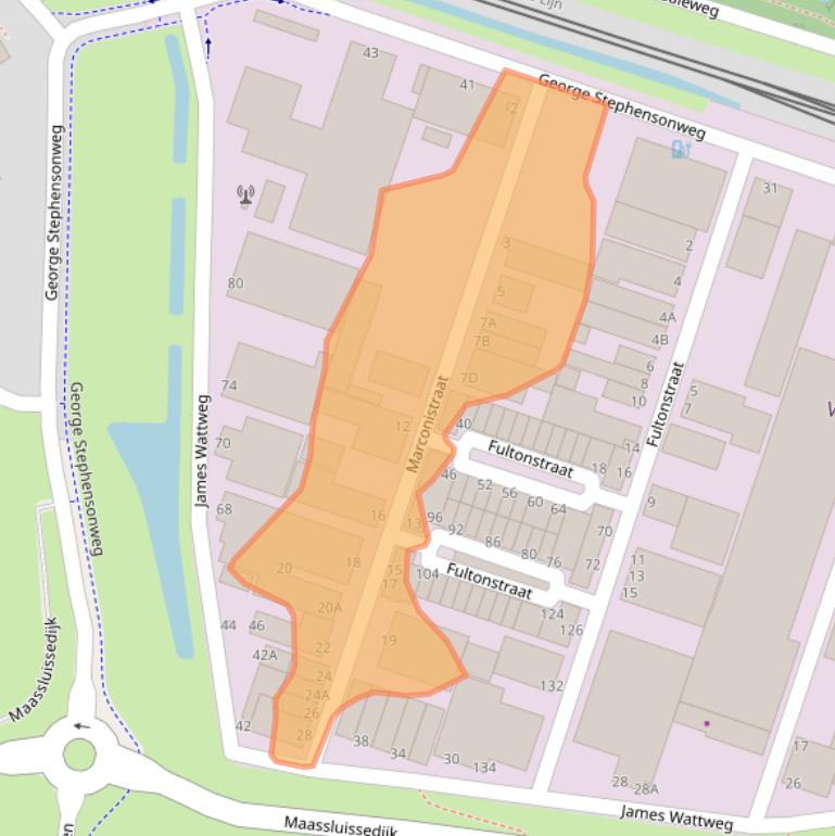 Kaart van postcodegebied 3133KL.