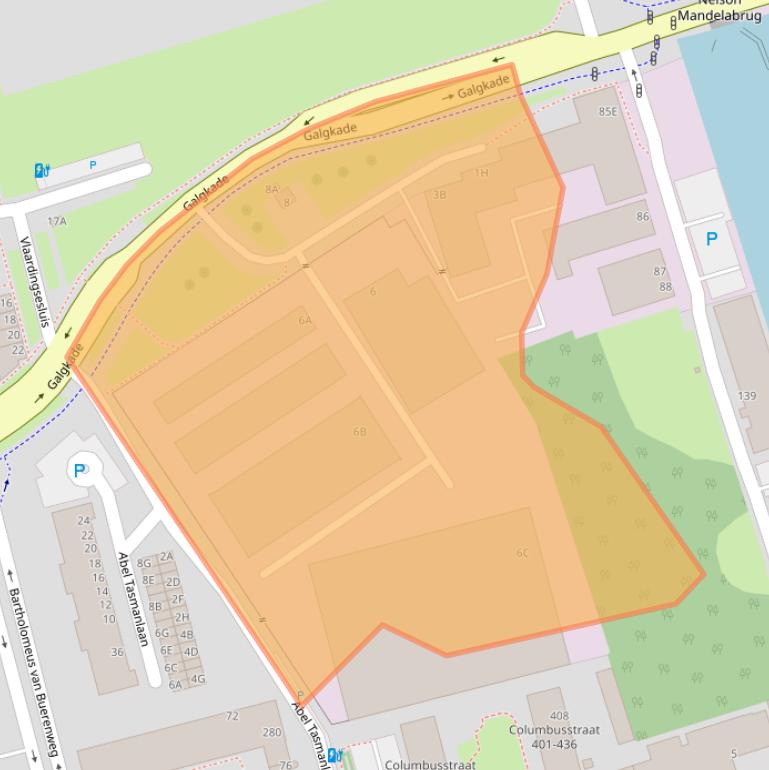 Kaart van postcodegebied 3133KN.