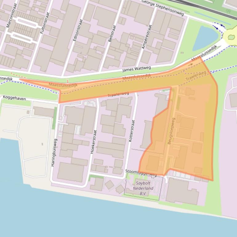 Kaart van postcodegebied 3133KV.