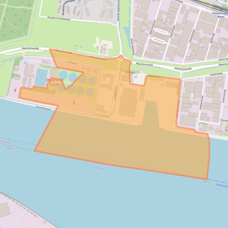 Kaart van postcodegebied 3133LA.