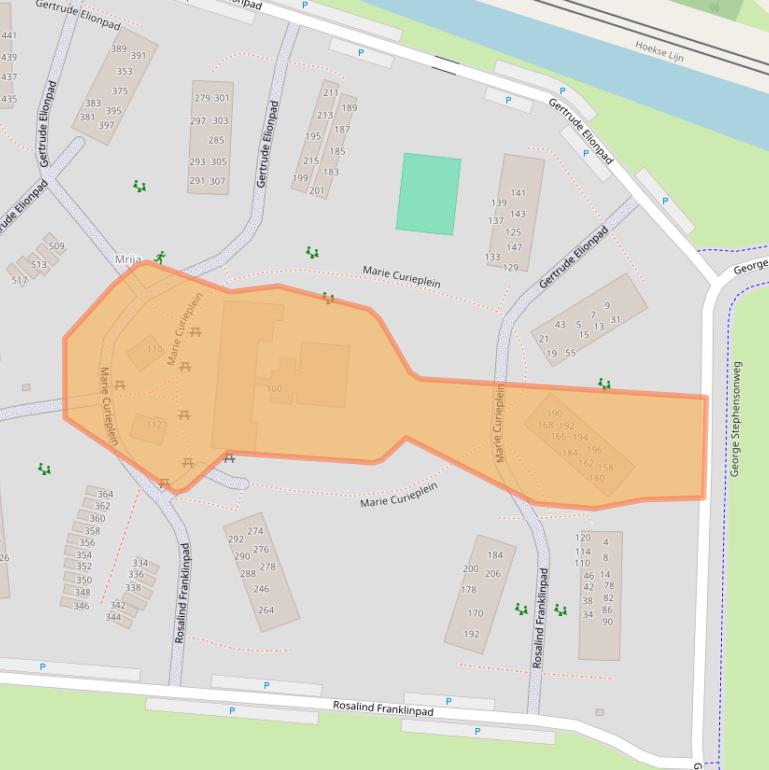 Kaart van postcodegebied 3133LH.
