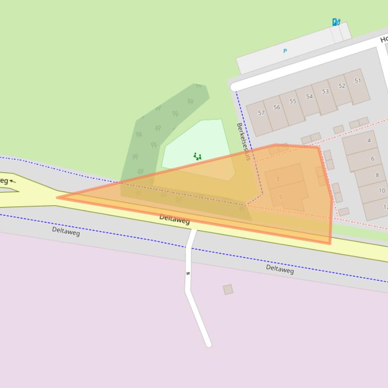 Kaart van postcodegebied 3133MJ.