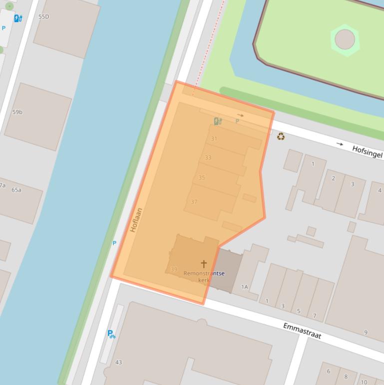 Kaart van postcodegebied 3134AB.