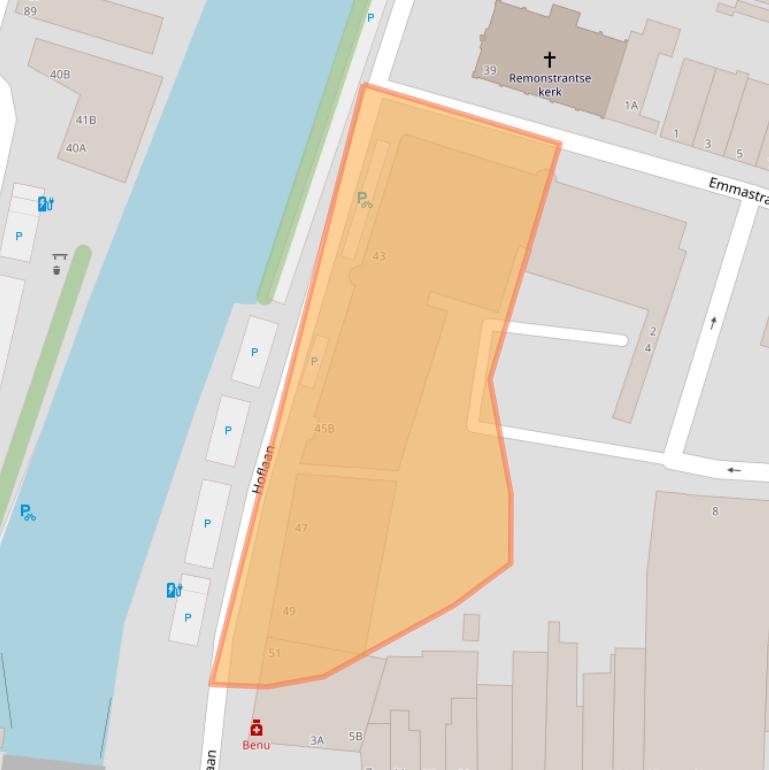 Kaart van postcodegebied 3134AC.