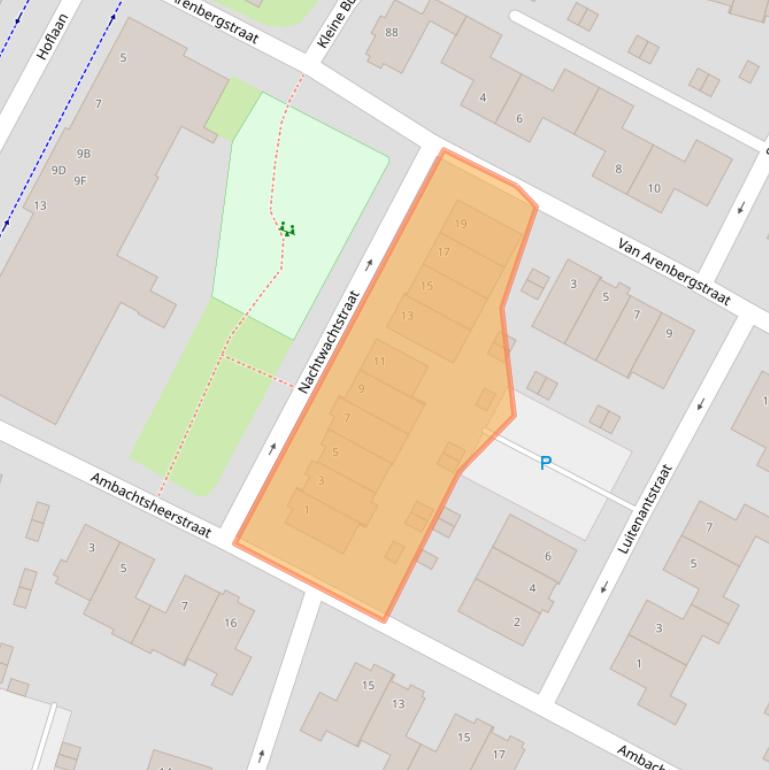 Kaart van postcodegebied 3134AL.