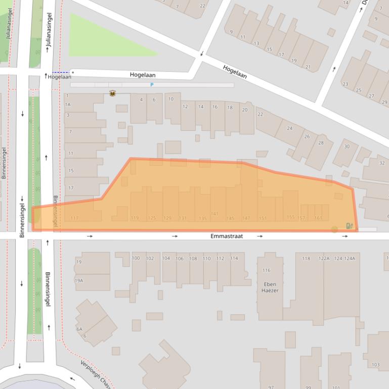 Kaart van postcodegebied 3134CK.