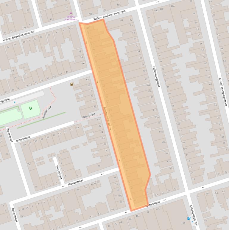 Kaart van postcodegebied 3134GK.