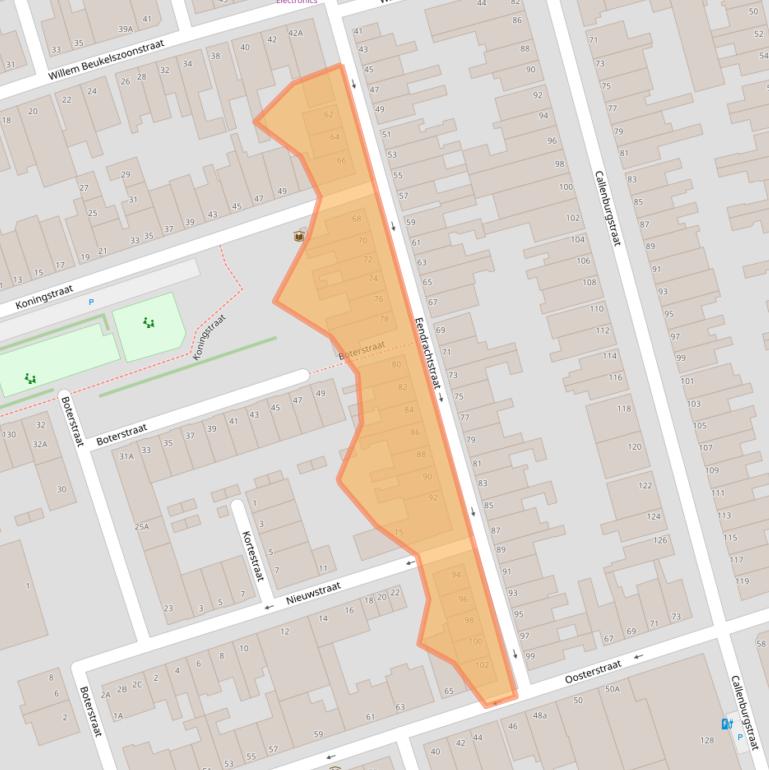 Kaart van postcodegebied 3134GM.