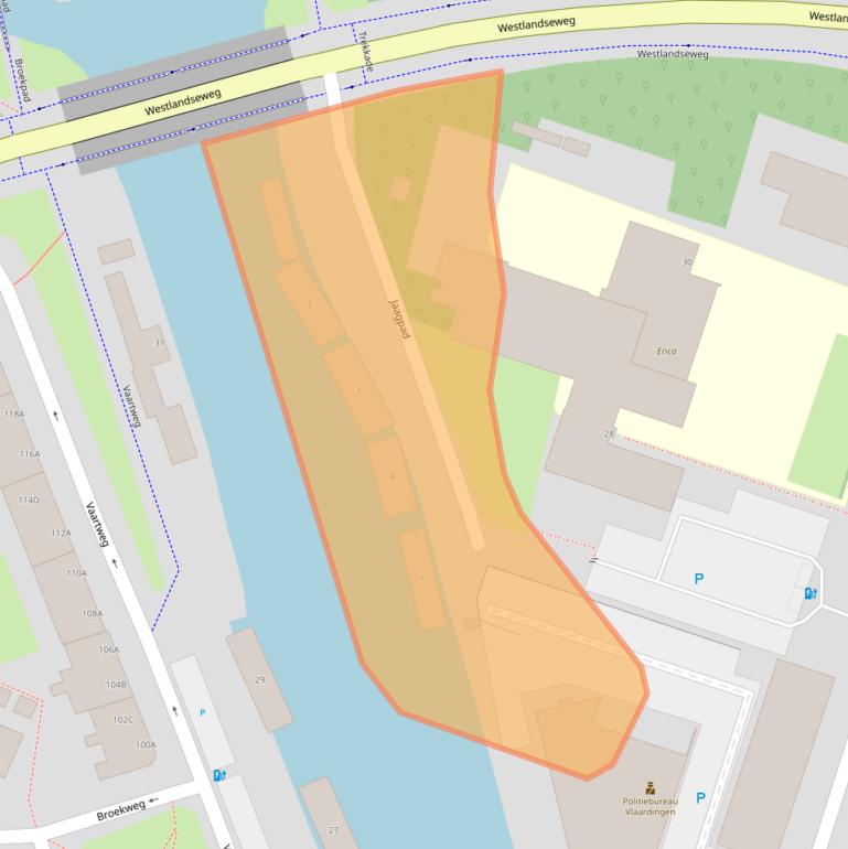 Kaart van postcodegebied 3134JK.