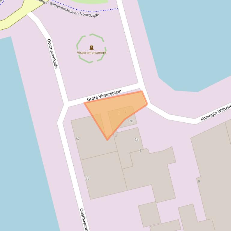 Kaart van postcodegebied 3134KB.