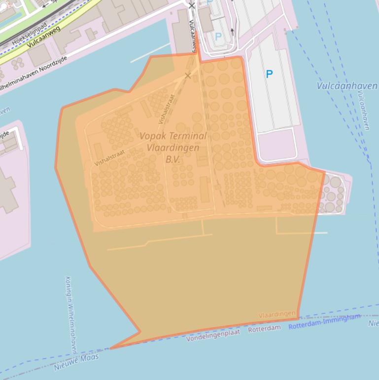 Kaart van postcodegebied 3134KH.