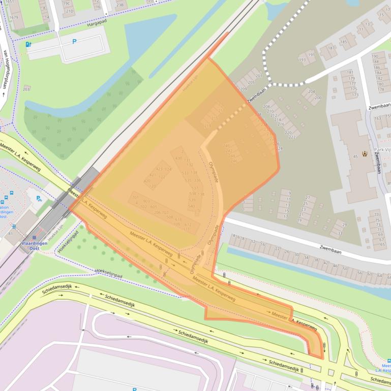 Kaart van postcodegebied 3134KP.