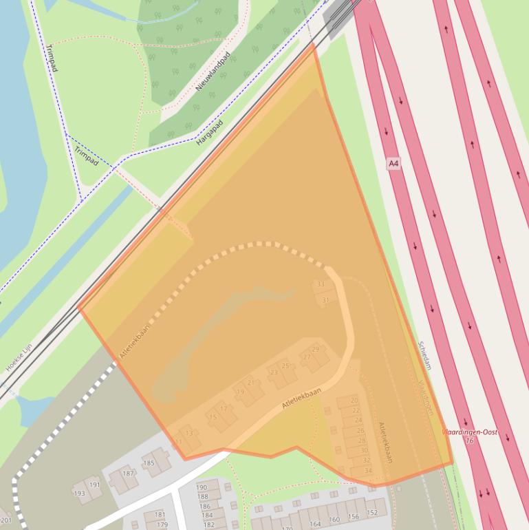 Kaart van postcodegebied 3134KR.