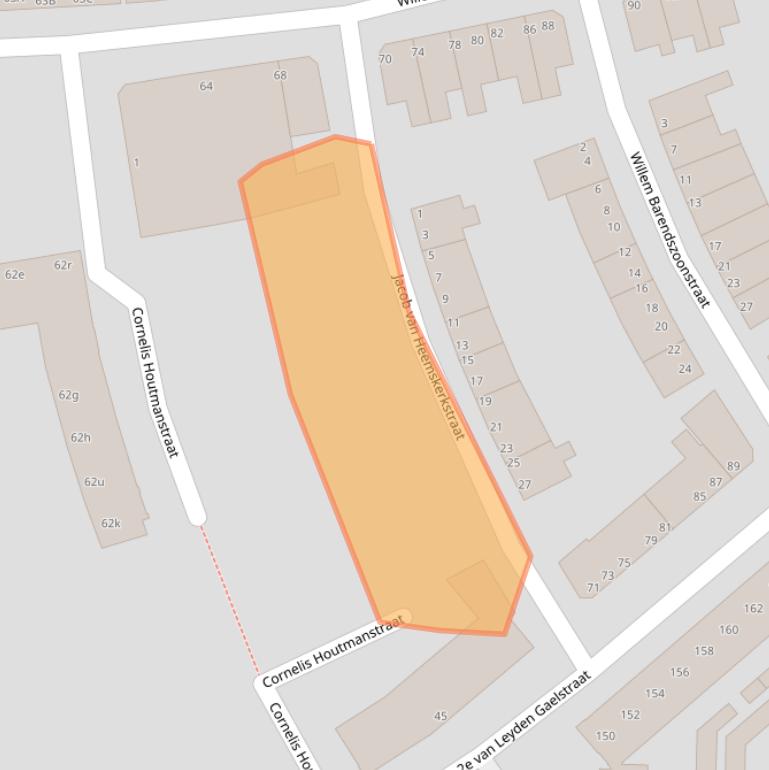 Kaart van postcodegebied 3134LD.