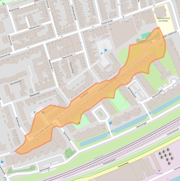 Kaart van postcodegebied 3134LE.