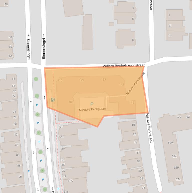 Kaart van postcodegebied 3134LG.