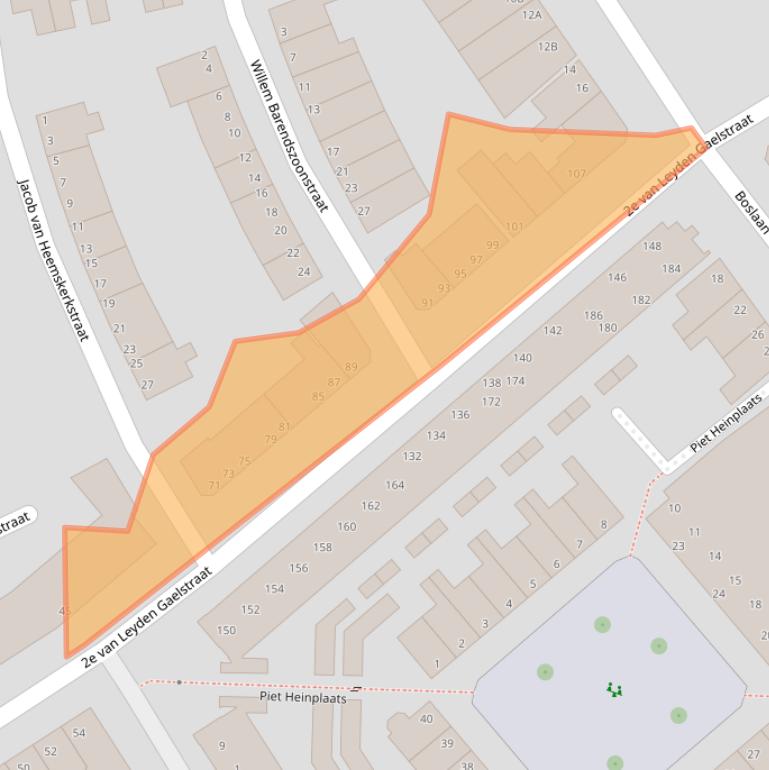 Kaart van postcodegebied 3134LJ.